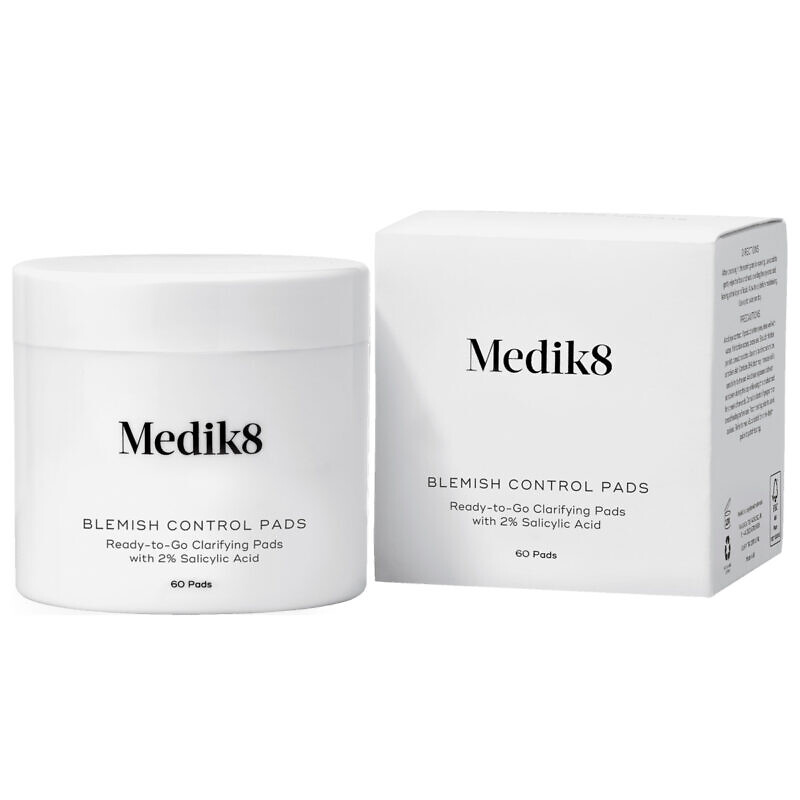 Купить Medik8 Blemish Control Pads Безспиртові подушечки з 2% саліциловою кислотою для проблемної шкіри, 60 шт