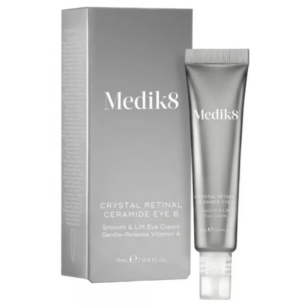 Купити Medik8 Crystal Retinal Ceramide Eye 6 Підтягуючий крем для розгладження зони навколо очей Вітамін А із повільним вивільненням