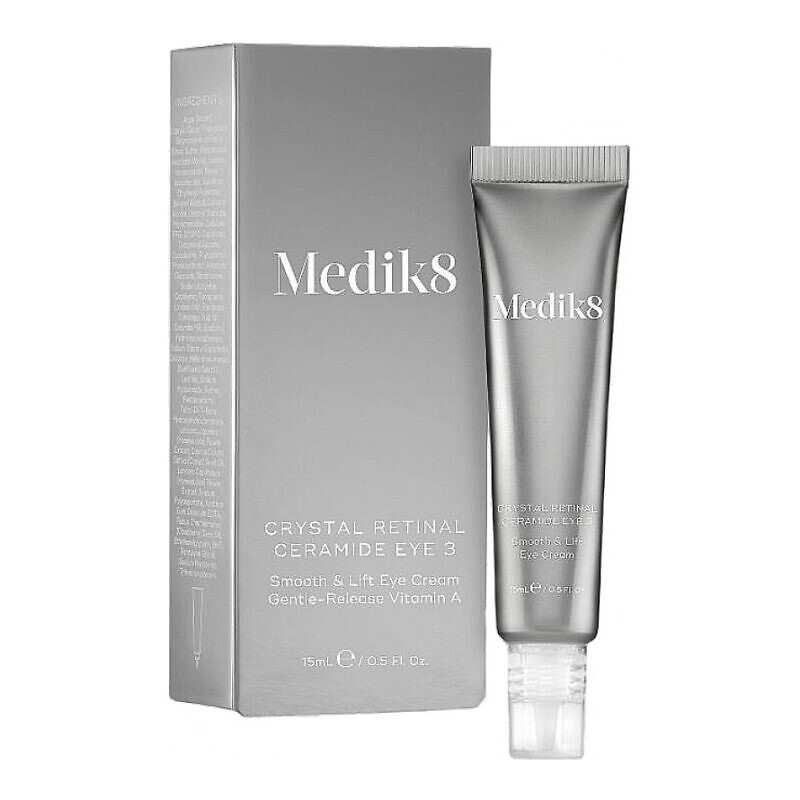 Купити Medik8 Crystal Retinal Ceramide Eye 3 Підтягуючий крем для розгладження зони навколо очей Вітамін А із повільним вивільненням