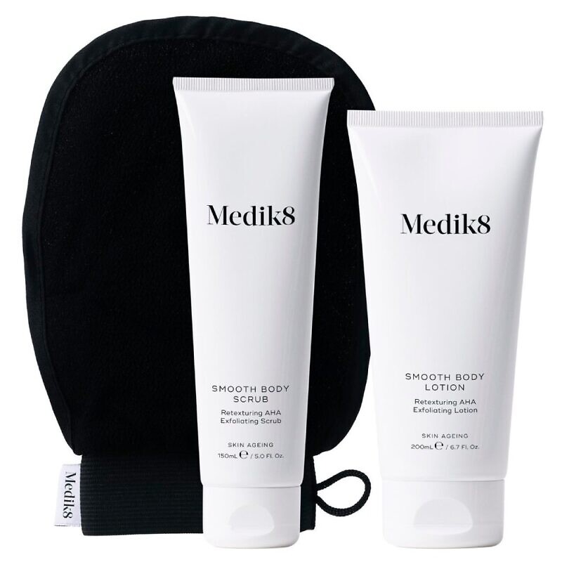 Medik8 Smooth Body Exfoliating Kit система з АНА-кислотами для сухої шкіри й гіперкератозу - Зображення 2