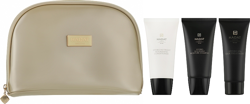 e0n2heftxjgf Купити Набір "Зволожувальний" Hadat Cosmetics Hydro Nourishining Set (shm/70ml + cond/70ml + mask/70ml + bag)