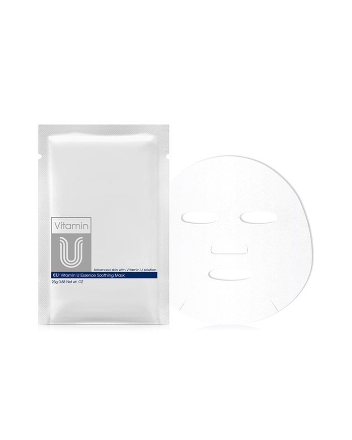 tkanynna-vidnovlyuyucha-maska-cu-vitamin-u-essence-soothing-mask-25-g Купити Тканинна відновлююча маска CUskin Vitamin U Essence Soothing Mask 25 г