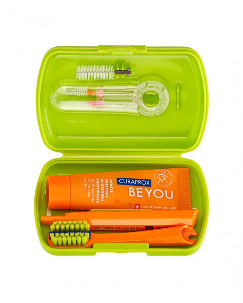 Купити Дорожній набір Curaprox “Be you” Зелений Travel Set Ortho Green