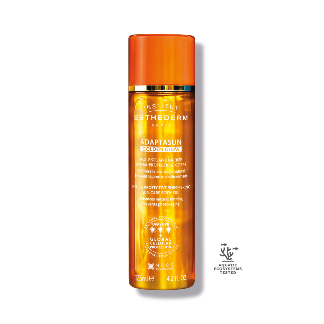v4585 Купити Institut Esthederm Захисна олія з шимером “Golden Glow”, 125 мл