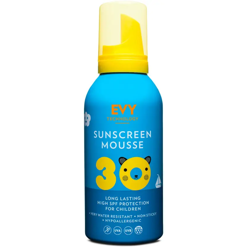 Купити EVY Technology Sunscreen Mousse Kids SPF 30 Сонцезахисний мус для дітей та немовлят