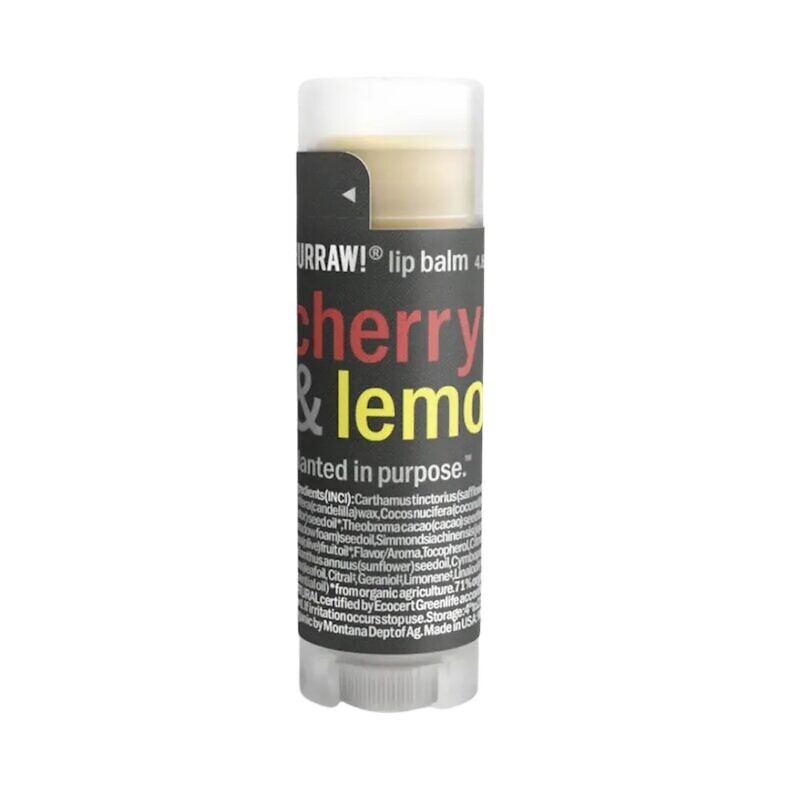 Купити бальзам для губ Hurraw! Cherry & Lemon Lip Balm 4.8г з доставкою по Україні.