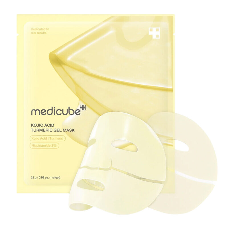 Купити гідрогелеву маску MEDICUBE Kojic Acid Turmeric Brightening Gel Mask з доставкою по Україні.