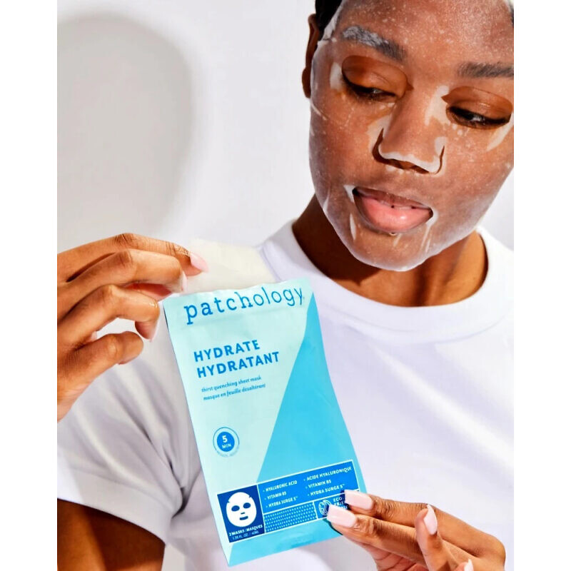Patchology – FlashMasque® Hydrate 5 Minute Sheet Mask – Зволожуюча маска - Зображення 2