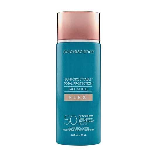 Colorescience  Sunforgattable Total Protection Face Shield Flex Light SPF 50 – Сонцезахисний крем для обличчя з адаптивними пігментами