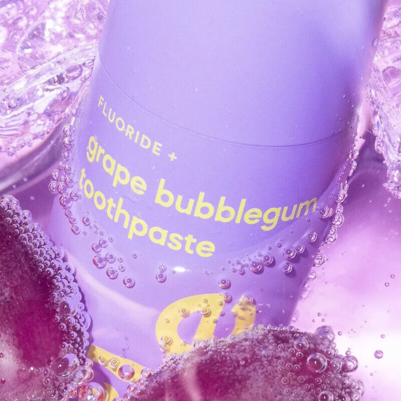 Hismile Grape Bubblegum Toothpaste 60g - Зубна паста зі смаком виноградної жуйки - Зображення 2