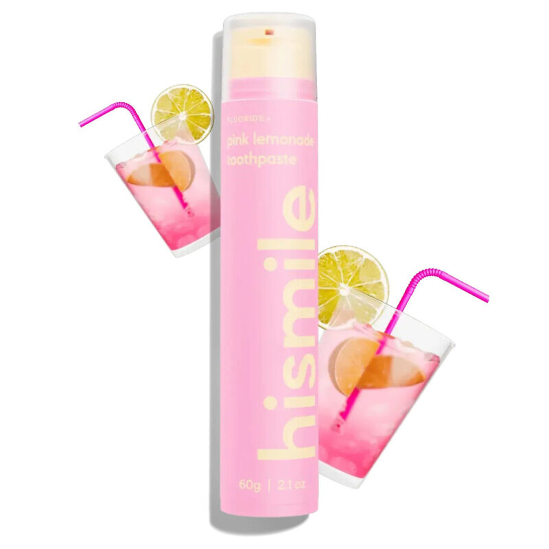 Купити зубну пасту зі смаком рожевого лимонаду Hismile Pink Lemonade Toothpaste 60g з доставкою.