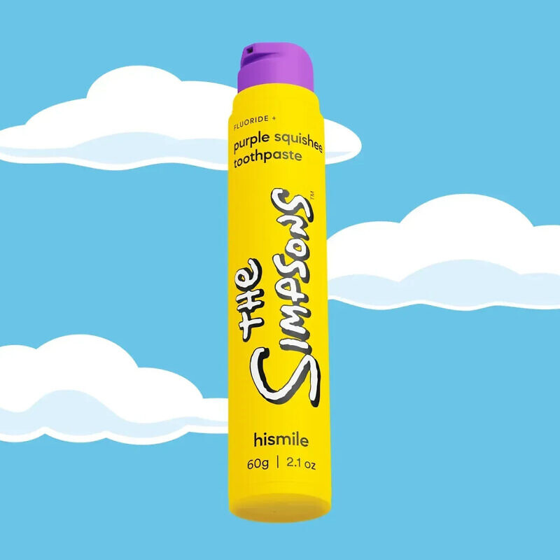 Hismile The Simpsons Purple Squishee Toothpaste 60g - Зубна паста з фруктовим ароматом - Зображення 2
