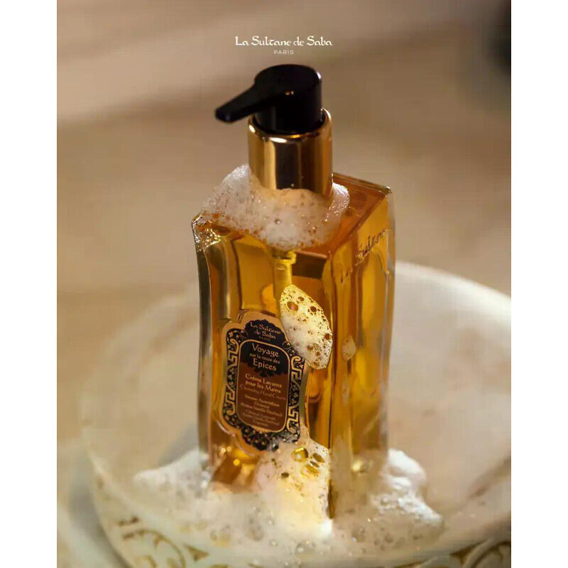 La Sultane De Saba Cleansing Hand Cream Ayurvedic Amber Vanilla Patchouli 200 мл - Крем для миття тіла та рук Аюрведичний - Зображення 2