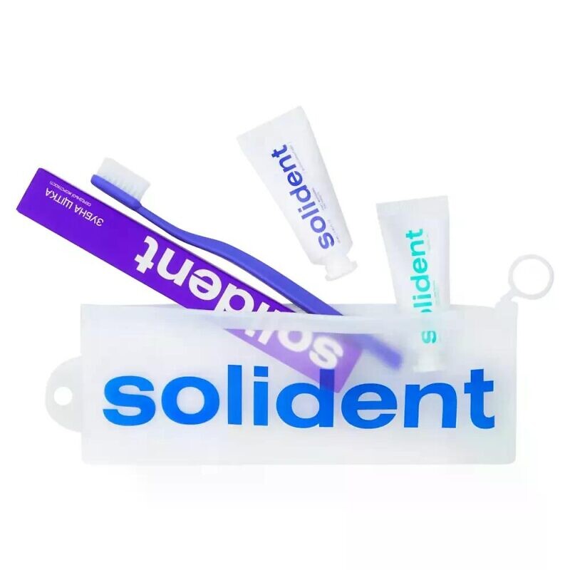 Купити набір для подорожей м'ята/смородина Solident Travel kit Mint/Blackcurrant з доставкою.