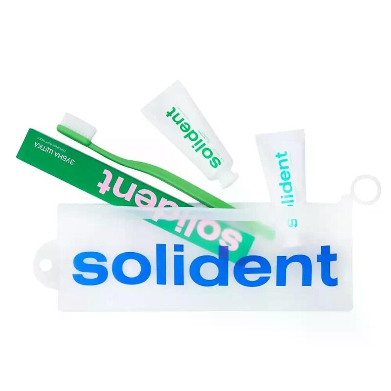Купити набір для подорожей м'ята/кавун Solident Travel kit Mint/Watermelon з доставкою.