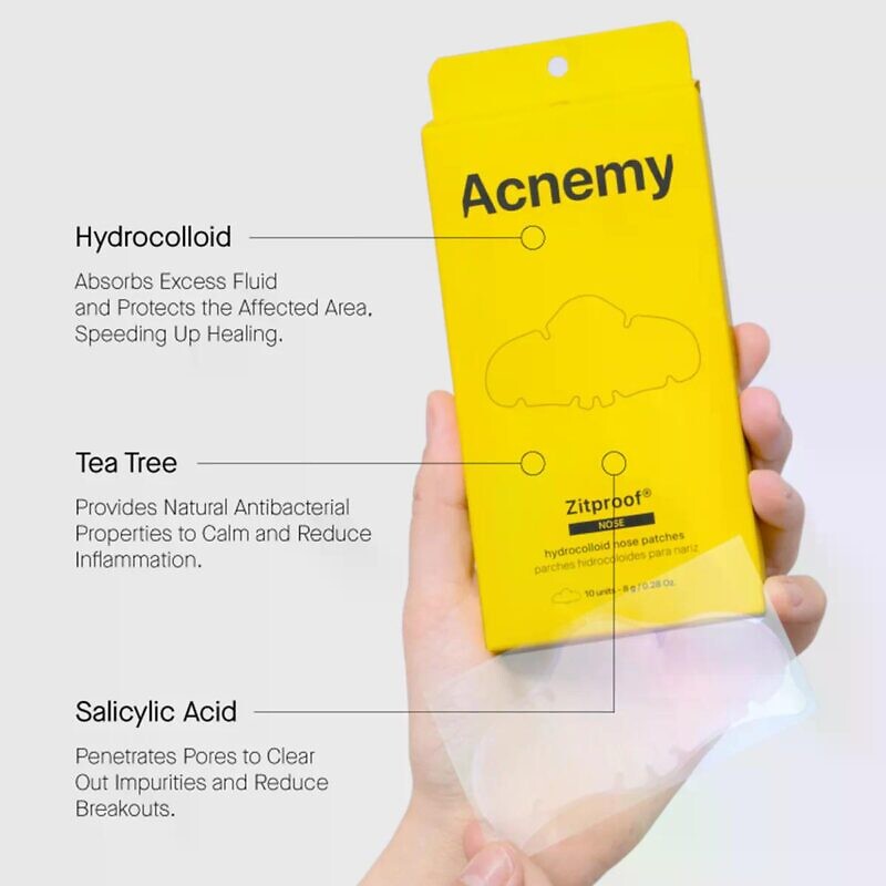 Acnemy Zitproof Nose 10 патчів - Гідроколоїдні пластирі для носа - Зображення 2