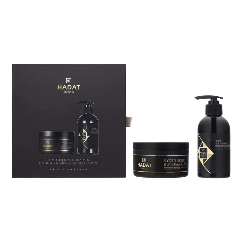 Hadat Hydro Nourishing Moisture Shampoo + Hadat Hydro Liquid Silk Treatment 70 мл - Подарунковий набір для зволоження волосся - Зображення 2
