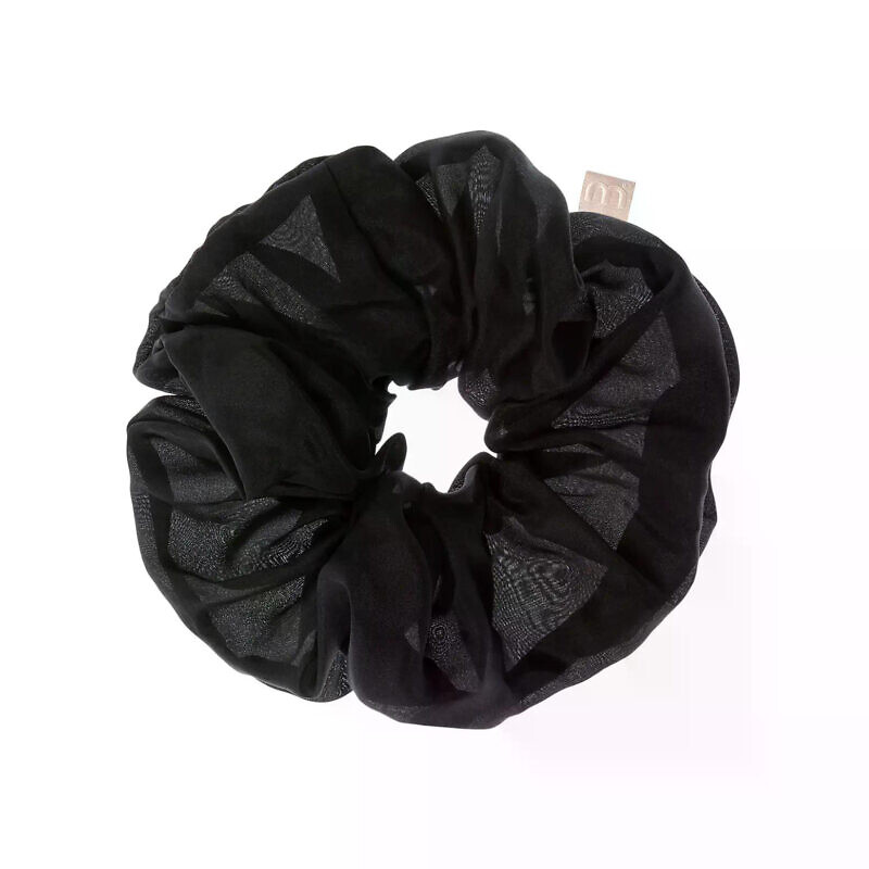 Купити супероб'ємну шовкову резинку Mon Mou Silk Volume Scrunchie Black з доставкою.