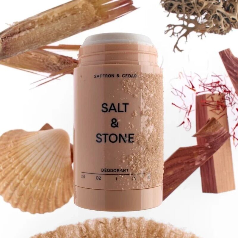 Salt & Stone Natural Deodorant Saffron & Cedar - Formula Nº 1 - Натуральний дезодорант з ароматом шафрану та кедру - Зображення 2
