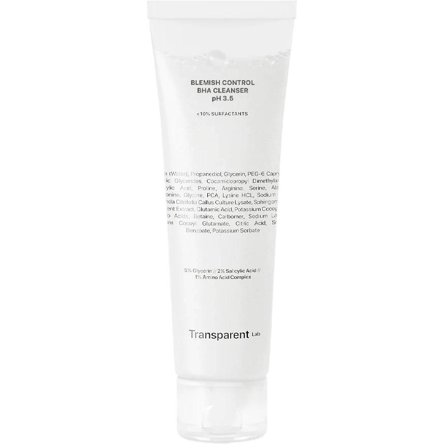 Купити очищуючий гель для шкіри схильної до акне Transparent Lab Blemish Control BHA Cleanser pH 3.5 150 мл з доставкою.
