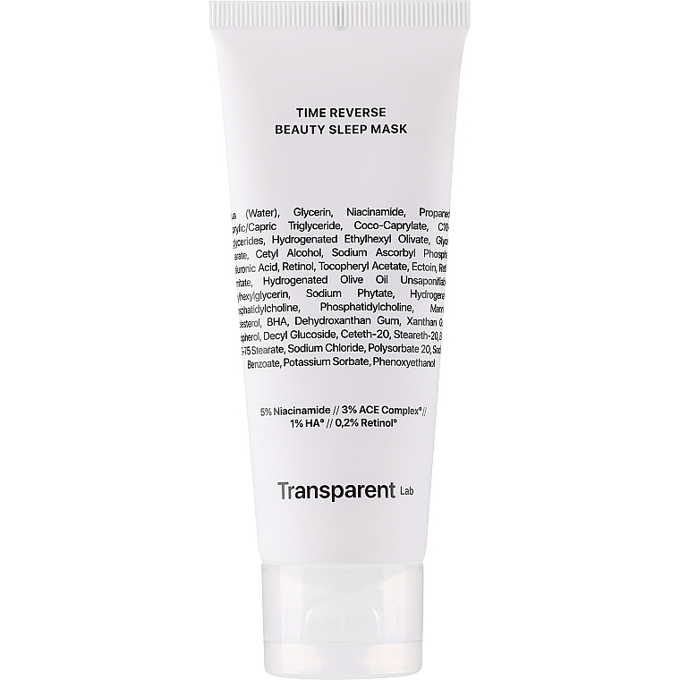 Купити нічну антивікову маску Transparent Lab Time Reverse Beauty Sleep Mask 75 мл з доставкою по Україні.