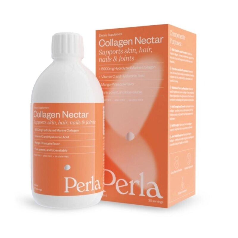Купити рідкий морський колаген зі смаком манго-ананас Perla Helsa Collagen Nectar 450 мл з доставкою.