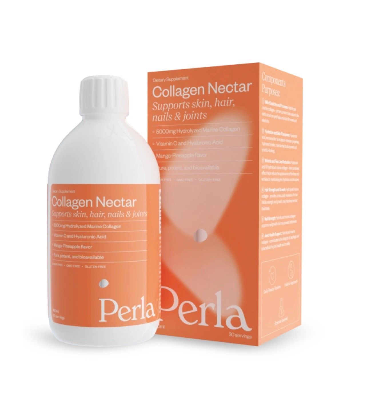perla-helsa-collagen-nectar-450-ml-ridkyy-morskyy-kolahen-zi-smakom-manho-ananas Купити рідкий морський колаген зі смаком манго-ананас Perla Helsa Collagen Nectar 450 мл з доставкою.