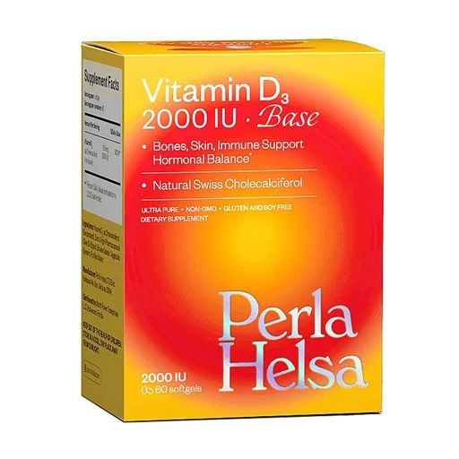 Купити Вітамін D3 Perla Helsa Vitamin D3 2000 МО (IU) BASE 60 капсул з доставкою по Україні.