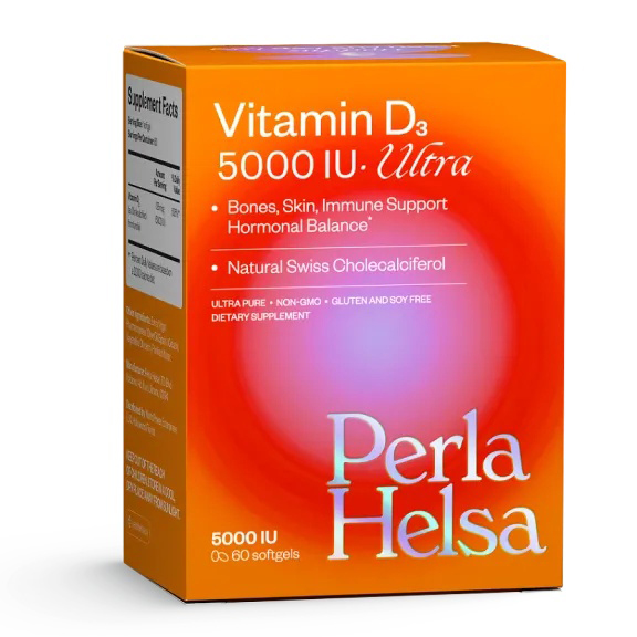 Купити вітамін D3 Perla Helsa Vitamin D3 5000 МО (IU) ULTRA 60 капсул з доставкою по Україні.