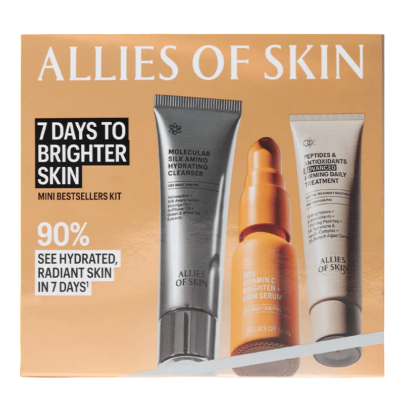 Купити набір "Сяйво шкіри за 7 днів" Allies of Skin 7 Days To Brighter Skin Kit з доставкою.