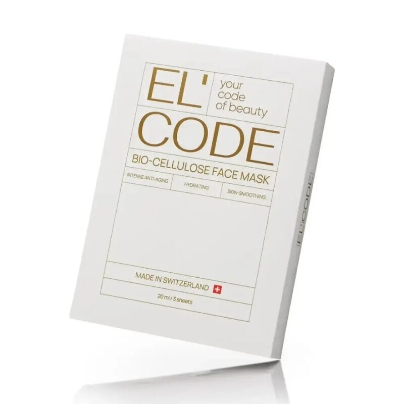 Купити набір з 3 антивікових біоцелюлозних масок для обличчя El’Code Bio-Cellulose Face Mask Set 3 Sheets з доставкою.