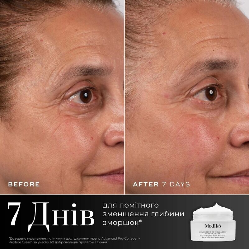 Medik8 Advanced Pro-Collagen+ Peptide - Омолоджувальний зволожувальний крем від зморшок із фактором росту та бустером довголіття - Зображення 3