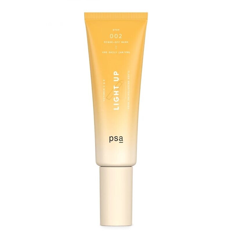 Купити освітлюючу маску для обличчя з вітамінами С і Е PSA Light Up Vitamin C & E Flash Brightening Mask 50 мл з доставкою.