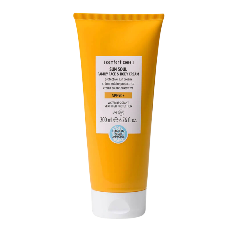 Купити сонцезахисний крем для всієї сім'ї Comfort Zone Sun Soul Family Face & Body Cream SPF50+ 200 мл з доставкою.