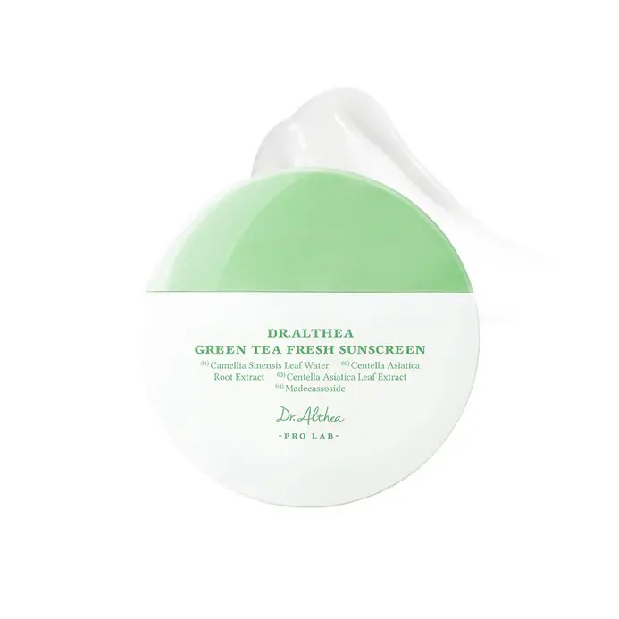 Купити крем сонцезахисний для чутливої шкіри Dr. Althea Green Tea Fresh Sunscreen SPF50+ 45 мл з доставкою по Україні.