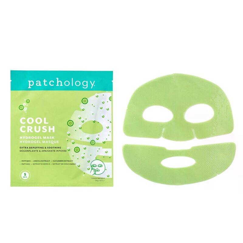 Patchology Cool Crush Serve Chilled Extra-Depuffing Hydrogel Face Mask – Гідрогелева маска для інтенсивного зменшення набряків обличчя - Зображення 2