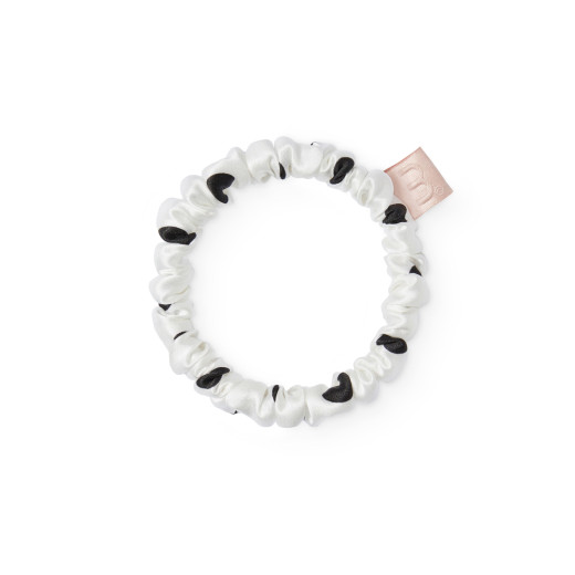 Купити тонку шовкову резинку Mon Mou Silk Slim Scrunchie Black з доставкою.