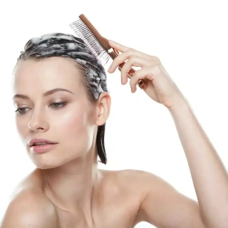 S-Heart-S Sasso Scalp Brush Premium Long Champagne Gold – Гребінець для волосся - Зображення 2