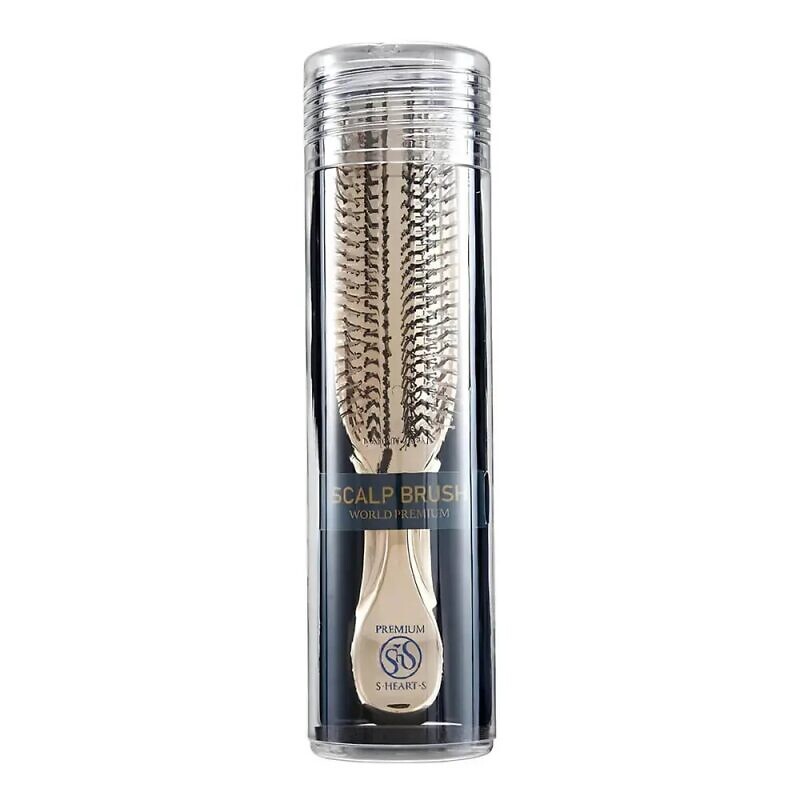 S-Heart-S Sasso Scalp Brush Premium Long Champagne Gold – Гребінець для волосся - Зображення 3