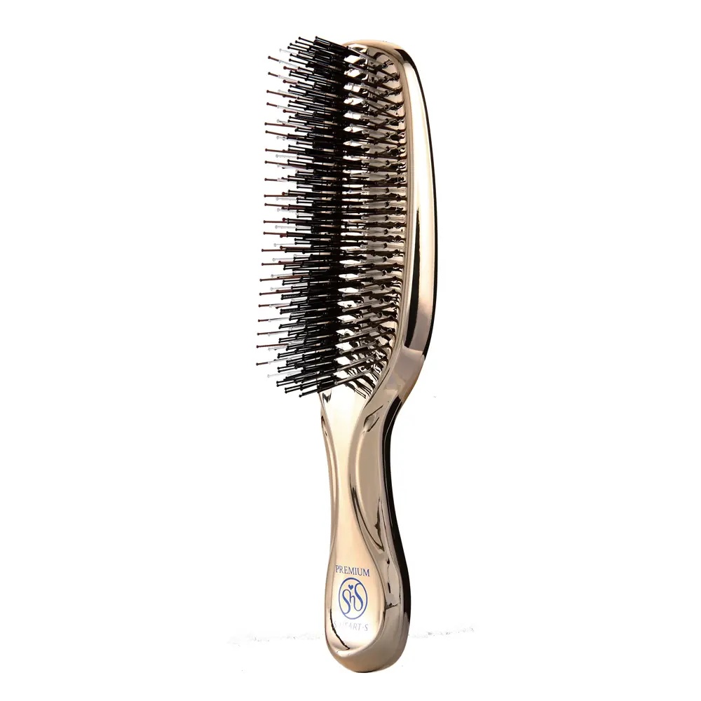 Купити гребінець для волосся S-Heart-S Sasso Scalp Brush Premium Long Champagne Gold з доставкою.
