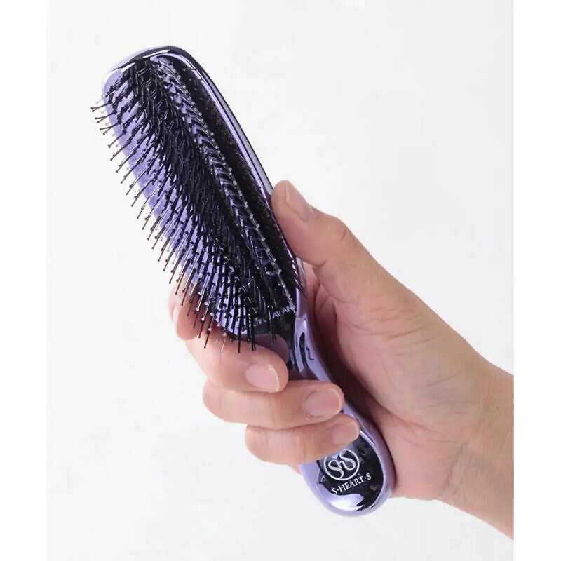 S-Heart-S Sasso Scalp Brush Premium Long Purple – Гребінець для волосся - Зображення 3