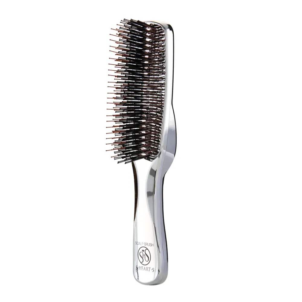 Купити гребінець для волосся S-Heart-S Sasso Scalp Brush Professional Plus Chrome Long з доставкою.