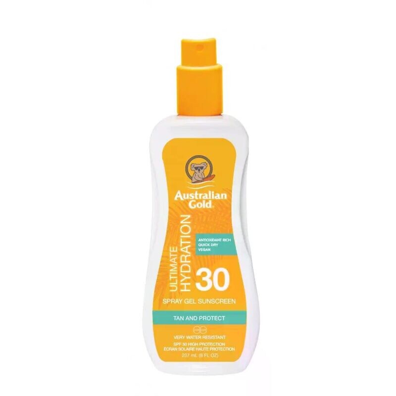 Купити водостійкий сонцезахисний спрей-гель Australian Gold SPF 30 Spray Gel 237 мл з доставкою по Україні.