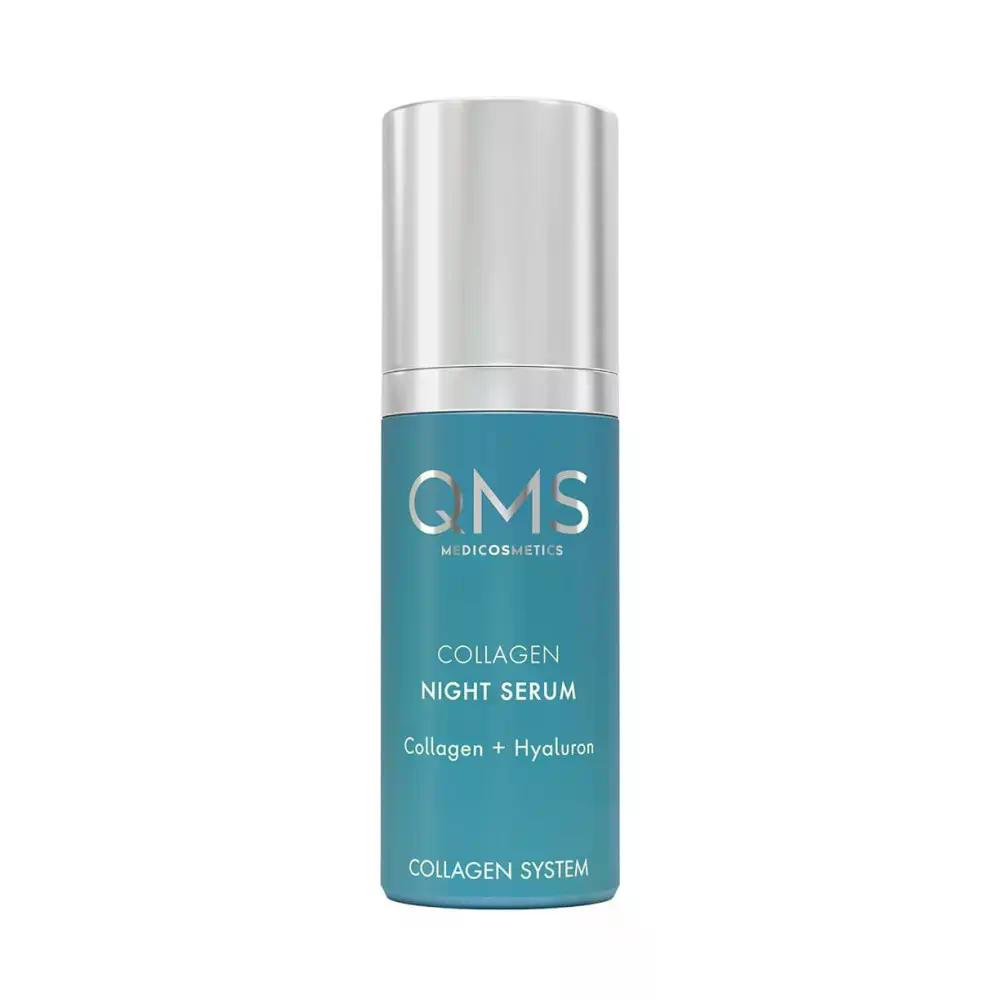 qms-medicosmetics-collagen-system-collagen-night-serum-30-ml-nichna-syrovatka-z-kolahenom Купити нічну сироватку з колагеном QMS Medicosmetics Collagen System Collagen Night Serum 30 мл з доставкою по Україні.