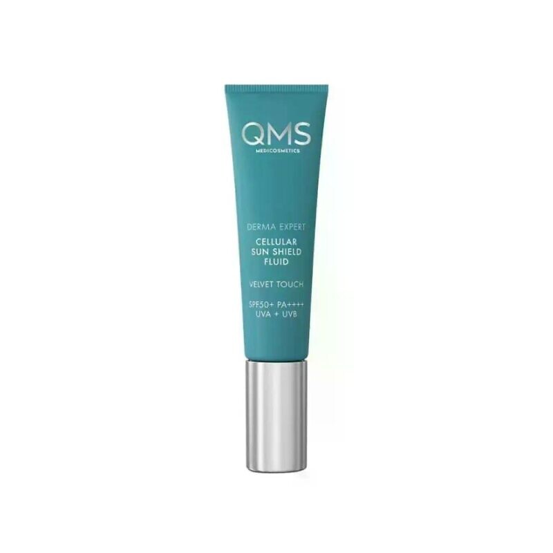 Купити сонцезахисний крем QMS MedicosmeticsDerma Expert Cellular Sun Shield Velvet Touch Fluid SPF 50+ 30 мл з доставкою по Україні.