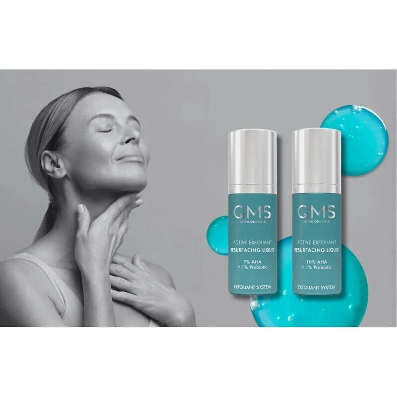 QMS MedicosmeticsExfoliant System 10% AHA Active Exfoliant Resurfacing Liquid 30 мл – Пілінг на основі AHA-кислот та ферментів - Зображення 4