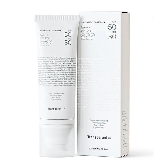 Купити легкий сонцезахисний крем SPF50+ Transparent Lab Lightweight Sunscreen Spf50+ 100 мл з доставкою по Україні.