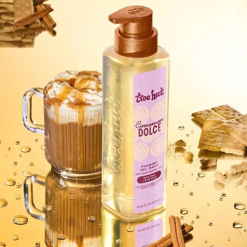 Tree Hut Cinnamon Dolce Foaming Gel Wash 532 мл – Гель для душу - Зображення 3