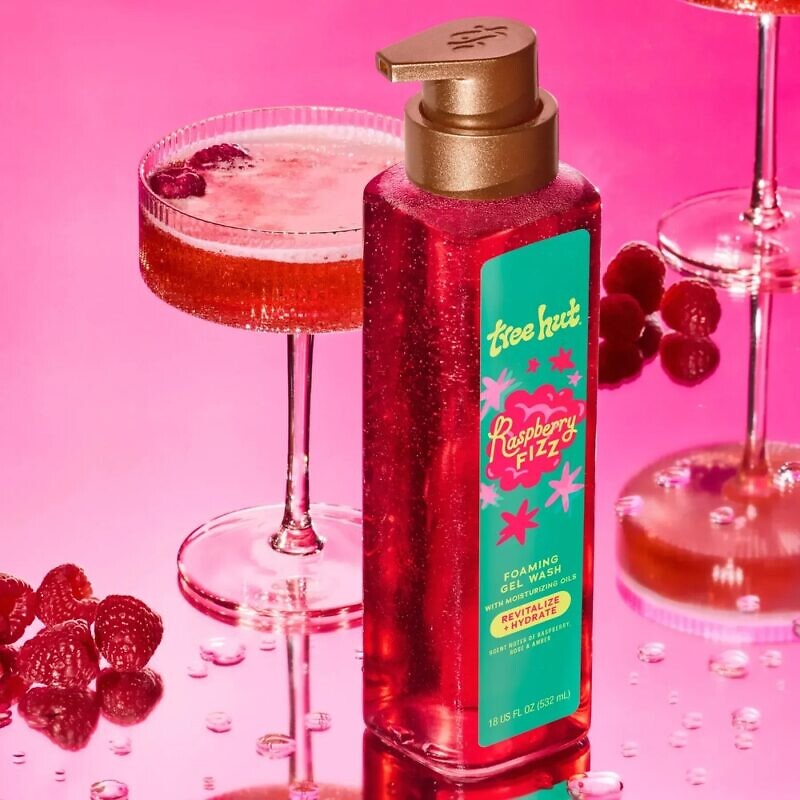 Tree Hut Raspberry Fizz Foaming Gel Wash 532 мл – Гель для душу - Зображення 2