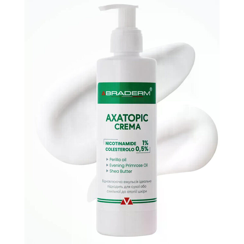 Braderm Axatopic Cream 500 мл – Зволожувальна емульсія миттєвої дії - Зображення 2
